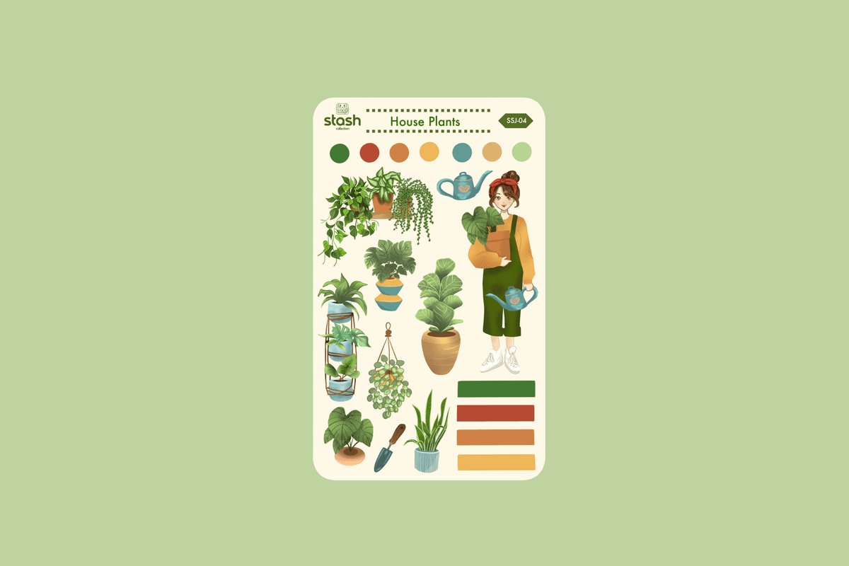 House Plants Sticker Sheet