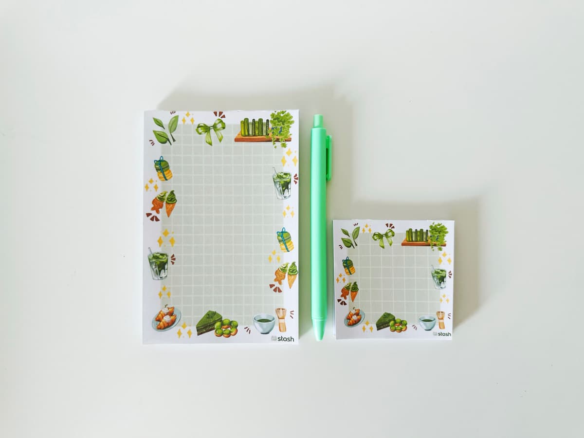 Mindful Matcha Day Stationery Bundle