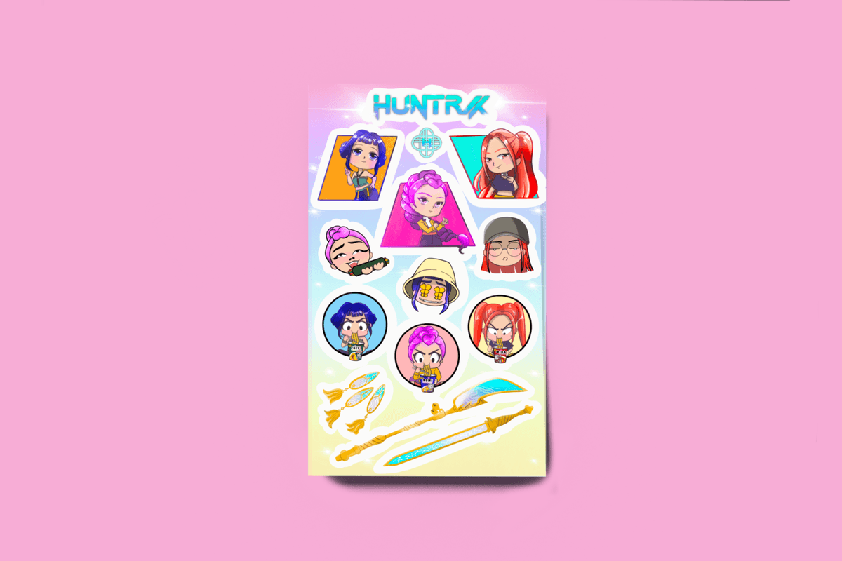 Huntrix Sticker Sheet