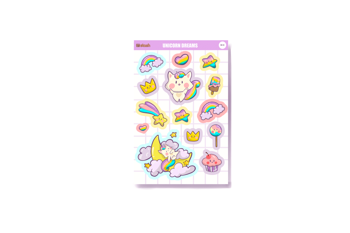 Unicorn Dreams Sticker Sheet