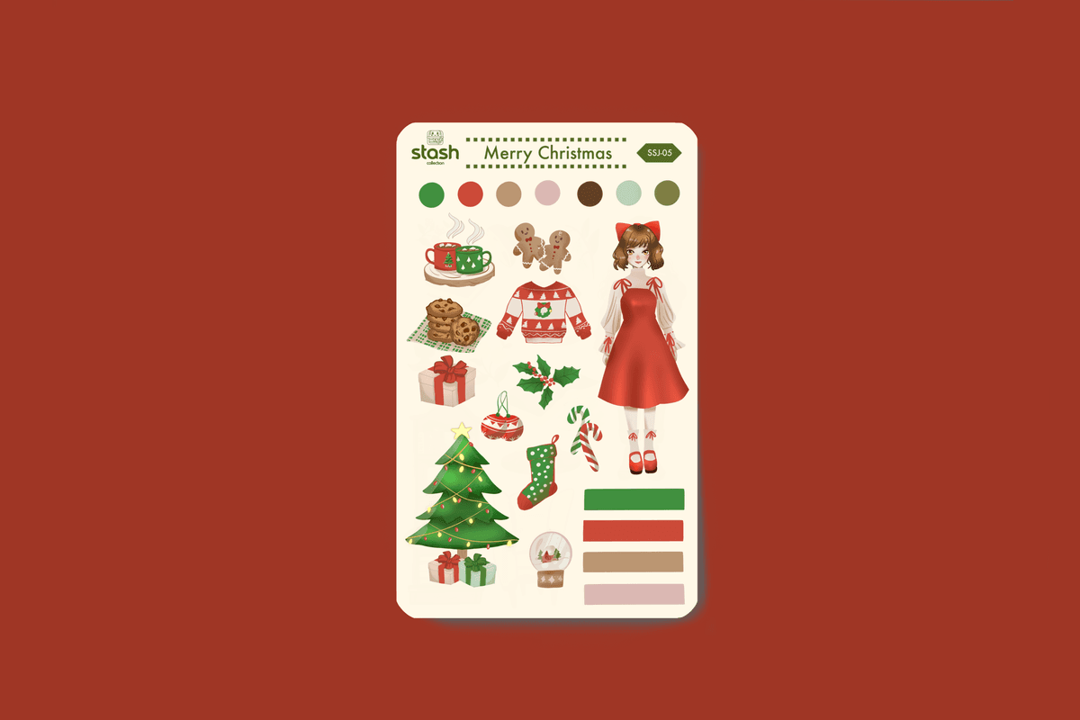 Merry Christmas Sticker Sheet