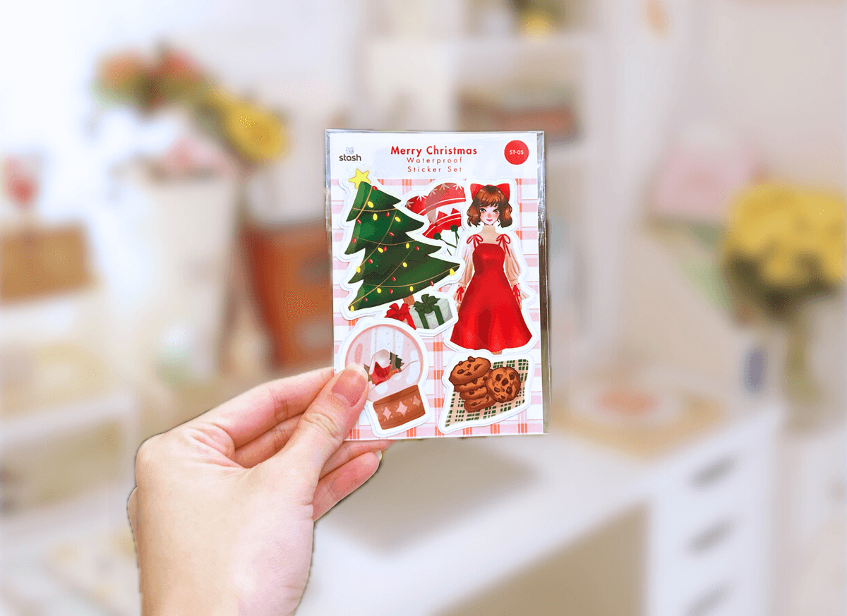 Merry Christmas Sticker Set (Waterproof)